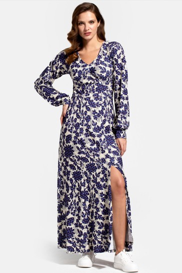 HotSquash Blue Long Sleeve Gemma Dress