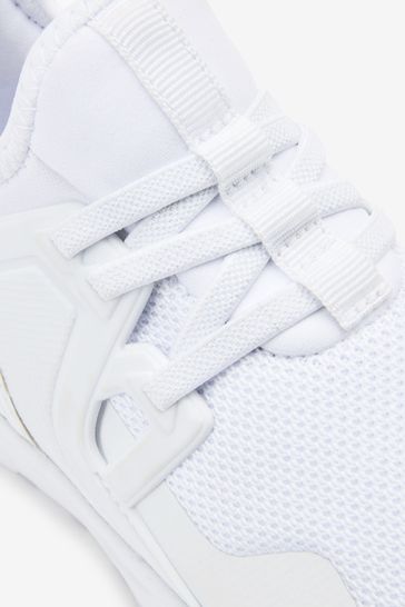 White mesh adidas trainers cheap