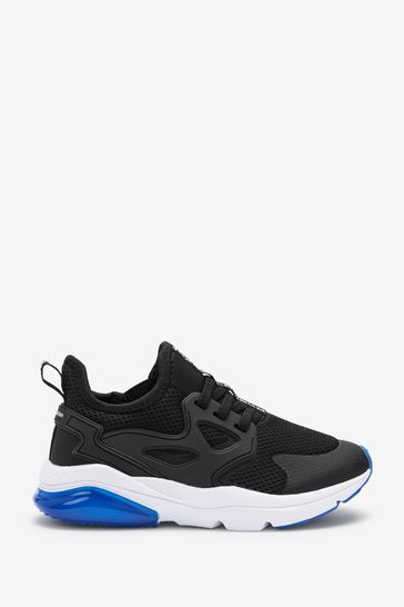 Blue/Black PlayStation Elastic Lace Trainers