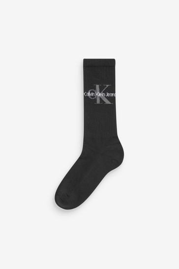 Calvin Klein Black Ribbed Socks
