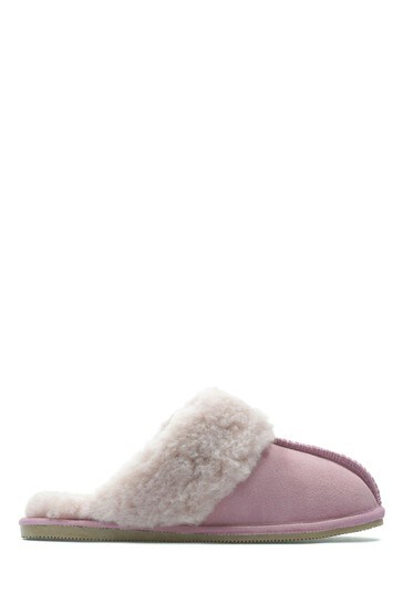 Clarks Red Rose Warm Lux Slippers