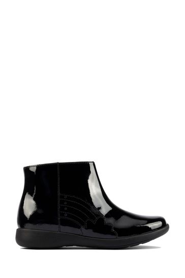 Clarks discount patent boots