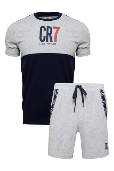 CR7 Natural Men's Short Sleeved Pyjama Set