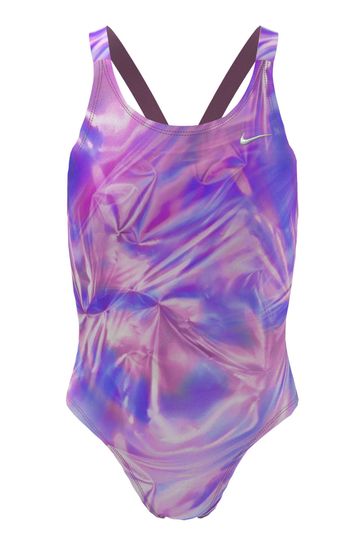Nike Pink Printed Hydrastrong Swimsuit