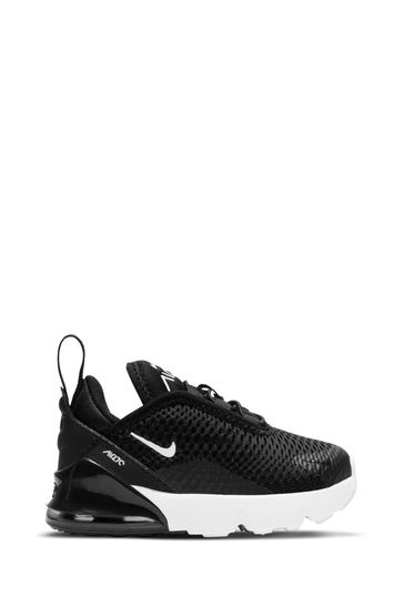 Nike Black & White Infant Air Max 270 Trainers