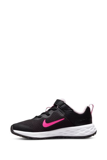 Buy Nike Black Pink Junior Revolution 6 Trainers from Next Denmark