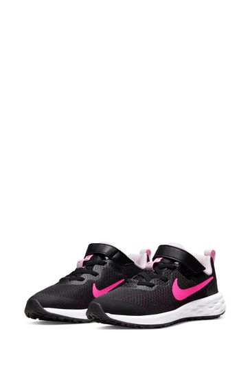 Buy Nike Black Pink Junior Revolution 6 Trainers from Next Denmark