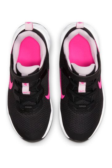 Black white store pink nike