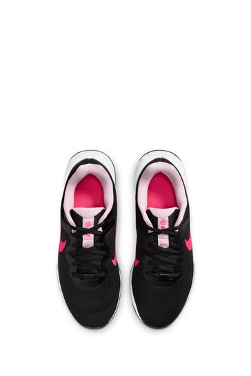 Buy Nike Black Pink Revolution 6 Youth Trainers from Next Luxembourg