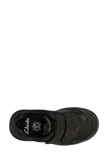 Clarks black sale toddler shoes