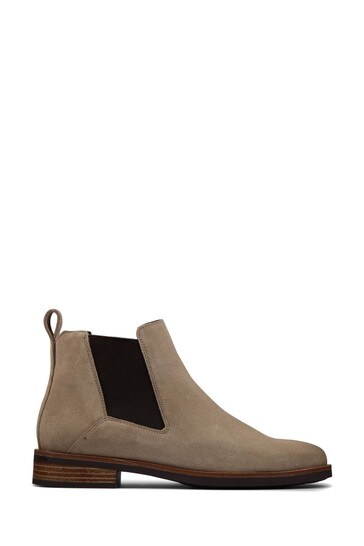 Clarks Sand Suede Memi Top Natural Boots