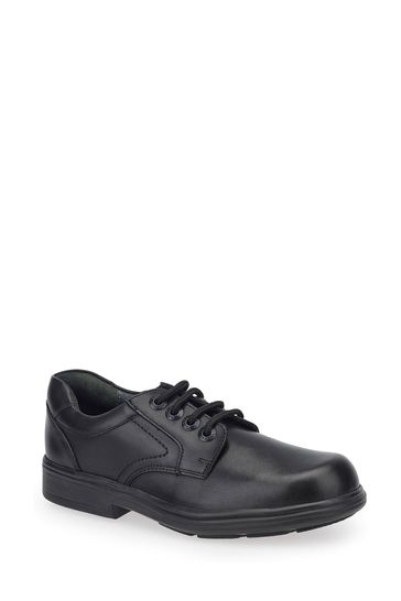 Buy Start Rite Isaac Black Vegan Lace Up School Shoes F Fit from