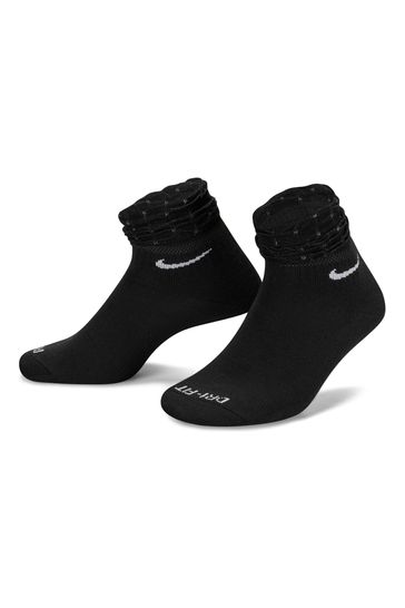 Nike Black Ankle Length Womens Training Socks