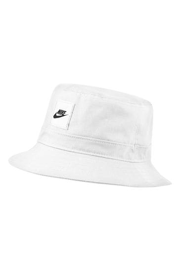 Nike White Bucket Hat Kids