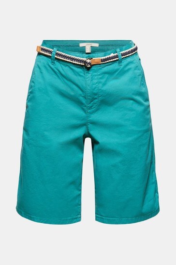 ESPRIT - Stretch Cotton Bermuda Shorts at our online shop