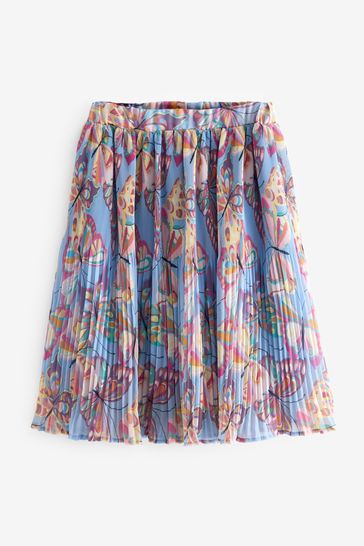 Multi Butterfly Print Midi Skirt (3-16yrs)
