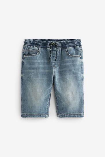 Buy Light Blue Regular Fit Jersey Denim Shorts 3 16yrs from Next Luxembourg