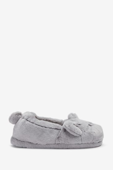 grey bear slippers