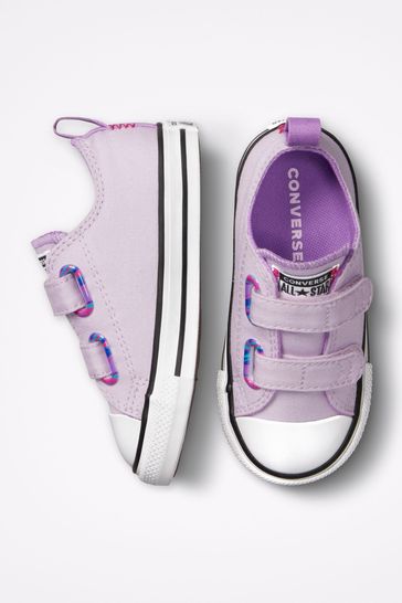 converse purple trainers