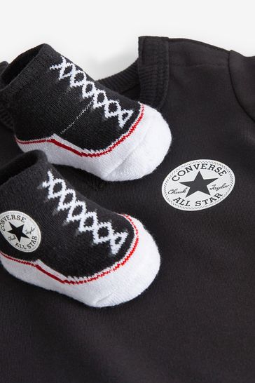 Buy Converse Black Babygrow from the Next UK online shop