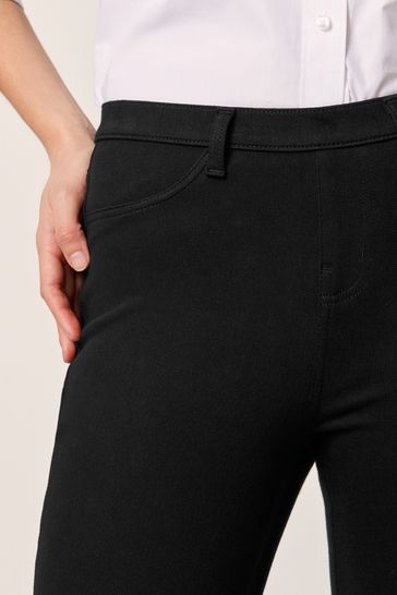 Buy Black Jersey Denim Leggings from Next Canada