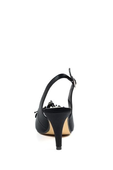 Black slingback heels cheap peep toe