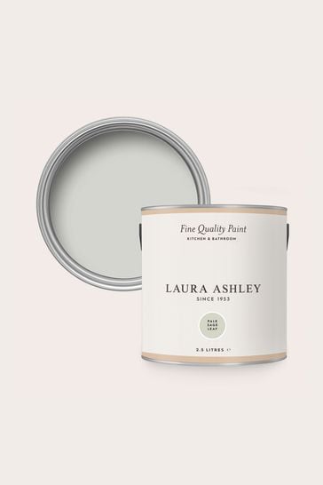 Laura Ashley Pale Sage Leaf Green Kitchen And Bathroom 2.5Lt Paint