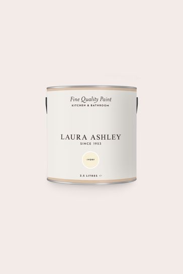 Laura Ashley Ivory White Kitchen And Bathroom 2.5Lt Paint