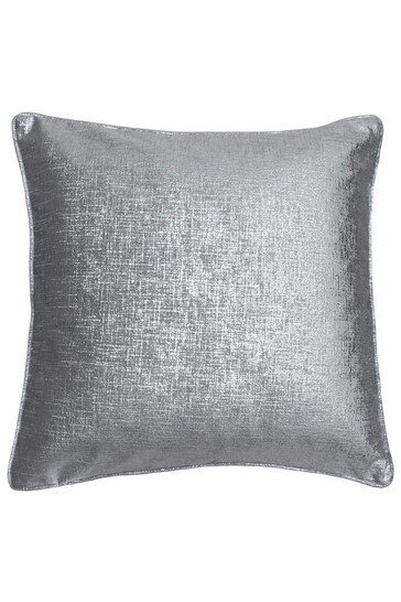Riva Paoletti Silver Grey Venus Metallic Polyester Filled Cushion