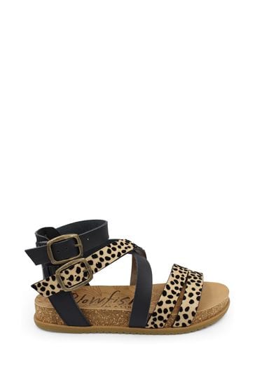 Blowfish Malibu Womens Fandie Sand Pixie Leopard Sandals