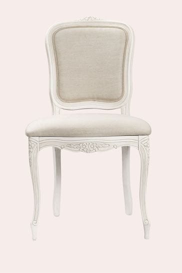 Laura Ashley Set of 2 Dove Grey Provencale Dining Chairs