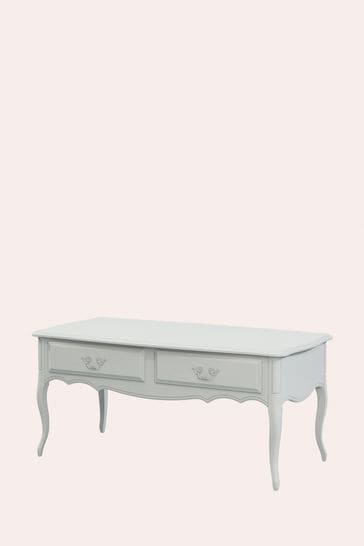Laura Ashley Dove Grey Provencale 2 Drawer Coffee Table