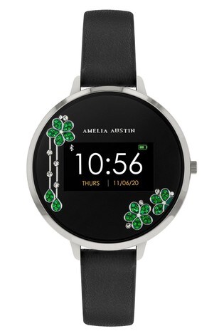 Amelia Austin Series 3 Crystal Black Smart Watch