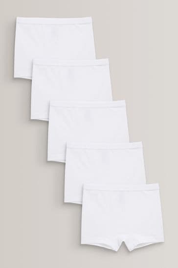 Pack de 5 pantalones cortos blancos (2-16 años)