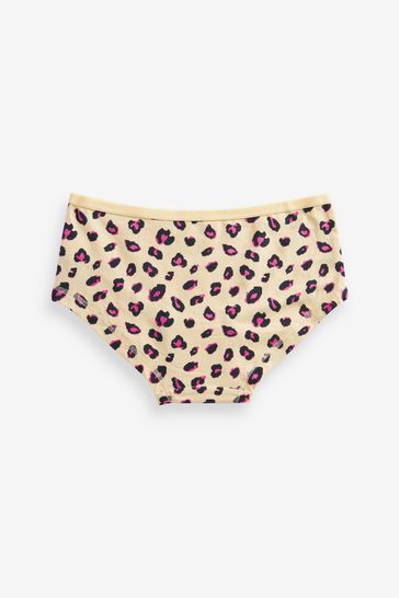 Buy Pink/Yellow/Blue Animal Print 7 Pack Hipster Briefs (2-16yrs) from Next  Belgium