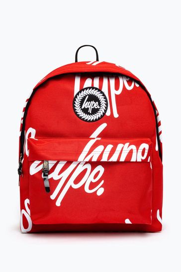 Hype. Red Hype Aop Crest Backpack