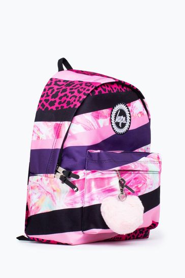 Buy Hype. Dark Pink Stripe Crest Backpack from Next Luxembourg