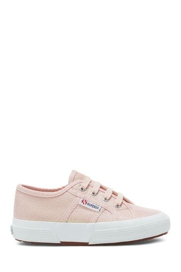 Buy Superga 2750 Junior Natural Lamé Canvas Trainers from Next Ireland