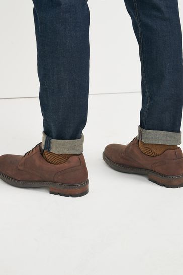 Waterproof derby shoes top