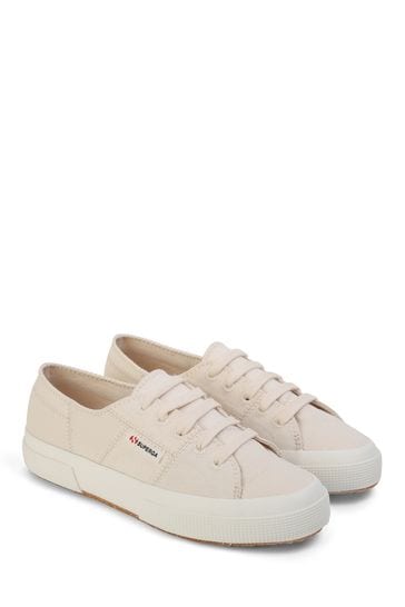 Superga Natural 2750 Organic Cotton Patchwork Trainers