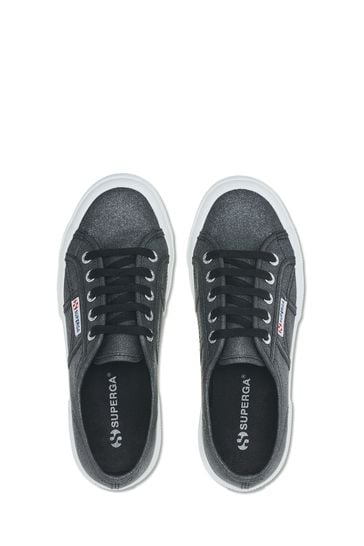 Superga store black glitter