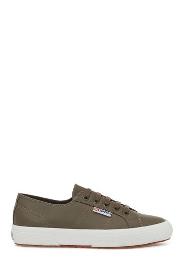 Leather clearance superga trainers