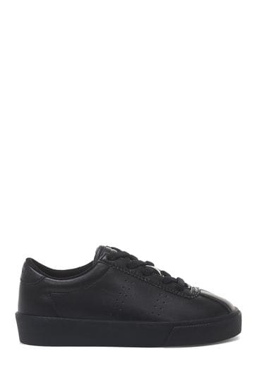 Buy Superga Kids Black Club S Vegan Leather Trainers from Next Ireland
