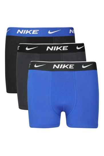 Nike Black/Blue Kids Boxers 3 Packs