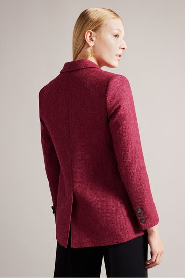 Buy Ted Baker Allyaah Pink Relaxed Single Breasted Jacket from Next Ireland