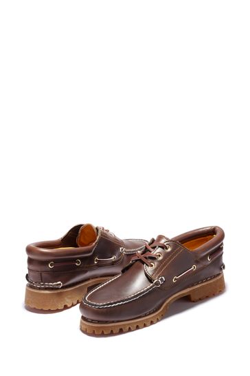 Buy Timberland Brown 3 Eye Lug Boat Shoes from Next Luxembourg