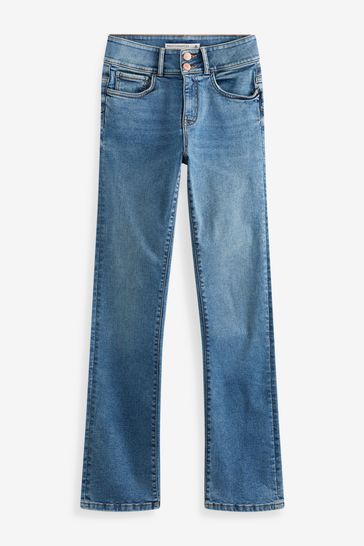 Buy Mid Blue Shape Enhancer Bootcut Jeans from Next Luxembourg