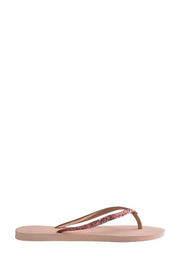 Havaianas slim 2025 glitter pink