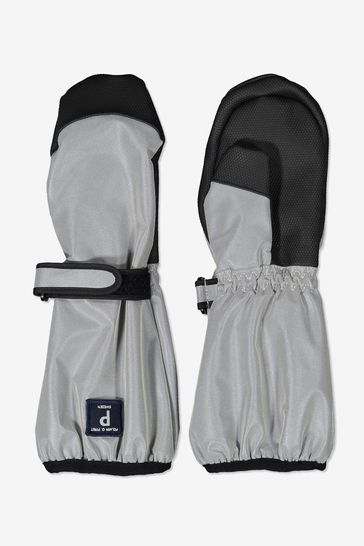 PO.P Grey Waterproof Shell Reflective Gloves