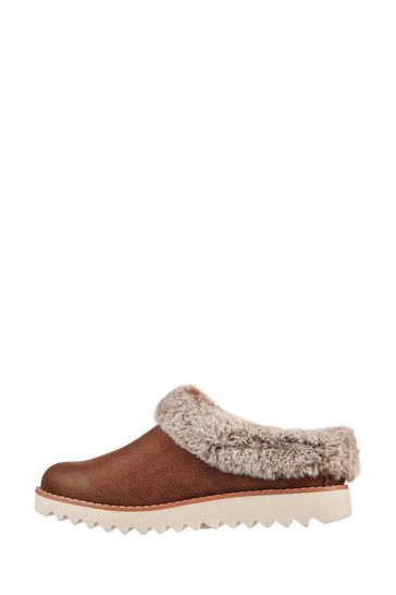 Buy Skechers Brown Mountain Kiss Winter Rock Slippers from Next